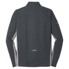 Sport-Tek Men's Charcoal Grey/Charcoal Grey Heather Sport-Wick Stretch Contrast 1/2-Zip Pullover
