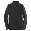 Sport-Tek Men's Black/Iron Grey Sport-Wick Textured Colorblock 1/4-Zip Pullover
