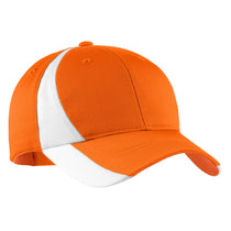 Sport-Tek Orange/White Dry Zone Nylon Colorblock Cap