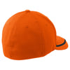 Sport-Tek Deep Orange/Black Flexfit Performance Colorblock Cap