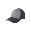 Sport-Tek Vintage Heather/Iron Grey Jersey Front Cap