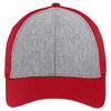Sport-Tek Vintage Heather/True Red Jersey Front Cap