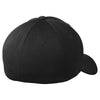 Sport-Tek Black Flexfit Cool & Dry Poly Block Mesh Cap