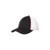 Sport-Tek True Red/Black/White Piped Mesh Back Cap