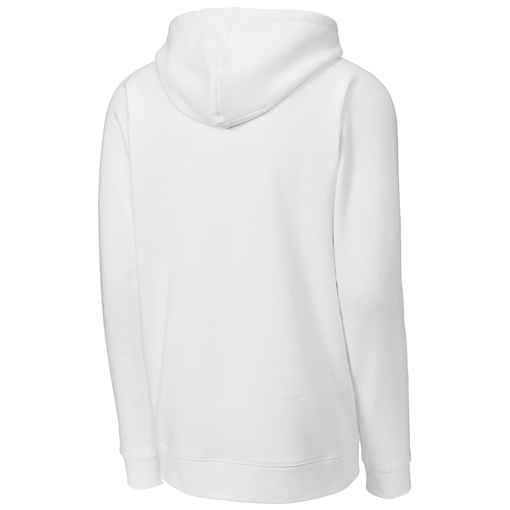 Sport-Tek Men's White Drive Fleece Pullover Hoodie