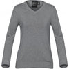 Stormtech Women's Grey Heather Laguna V-Neck Sweater