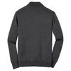 Port Authority Men's Charcoal Heather 1/4 Zip Sweater