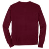 Port Authority Men's Burgundy Value V-Neck Sweater