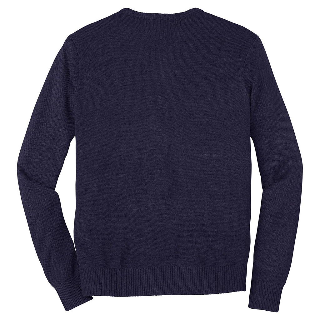 Port Authority Men's Navy Value V-Neck Sweater