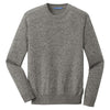 Port Authority Men's Warm Grey Marl Marled Crew Sweater