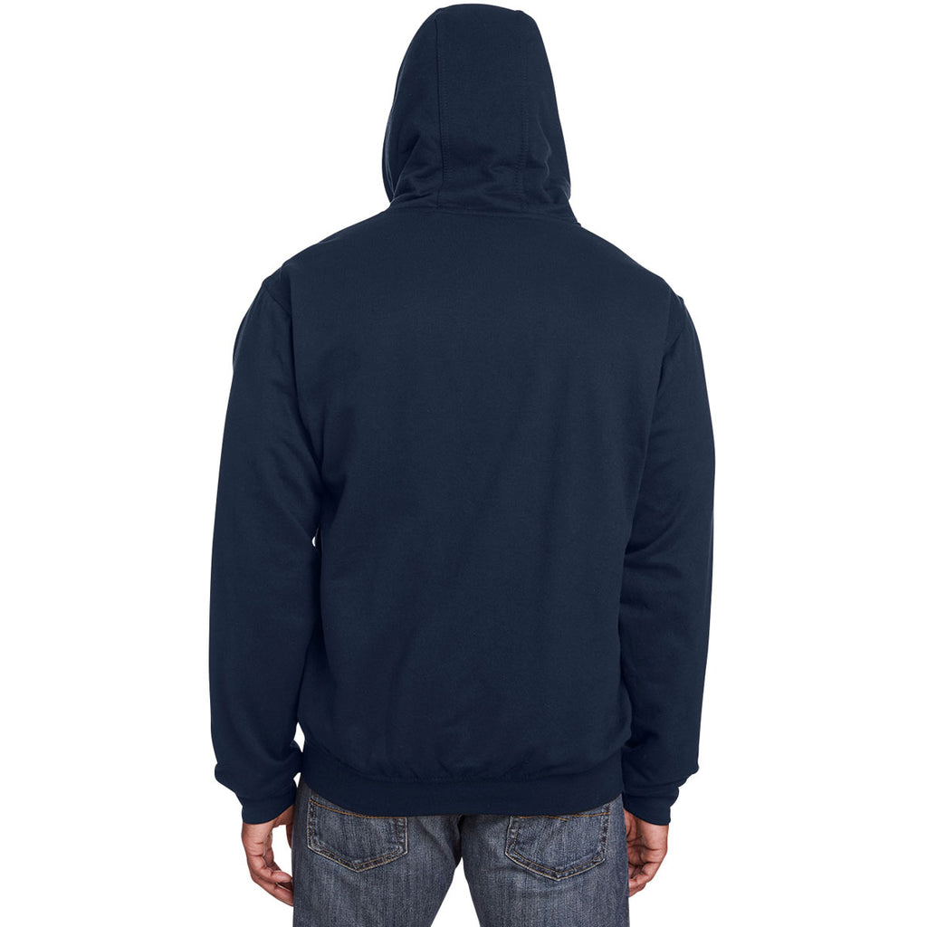 Berne Men's Navy Heritage Thermal-Lined Full-Zip Hooded Sweatshirt
