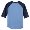 Sport-Tek Men's Carolina Blue/Navy Colorblock Raglan Jersey