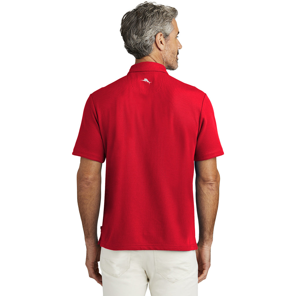 Tommy Bahama Men's Poinsettia Red 5 O'Clock Polo