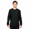 Champion Men's Black Vapor Cotton Long-Sleeve T-Shirt