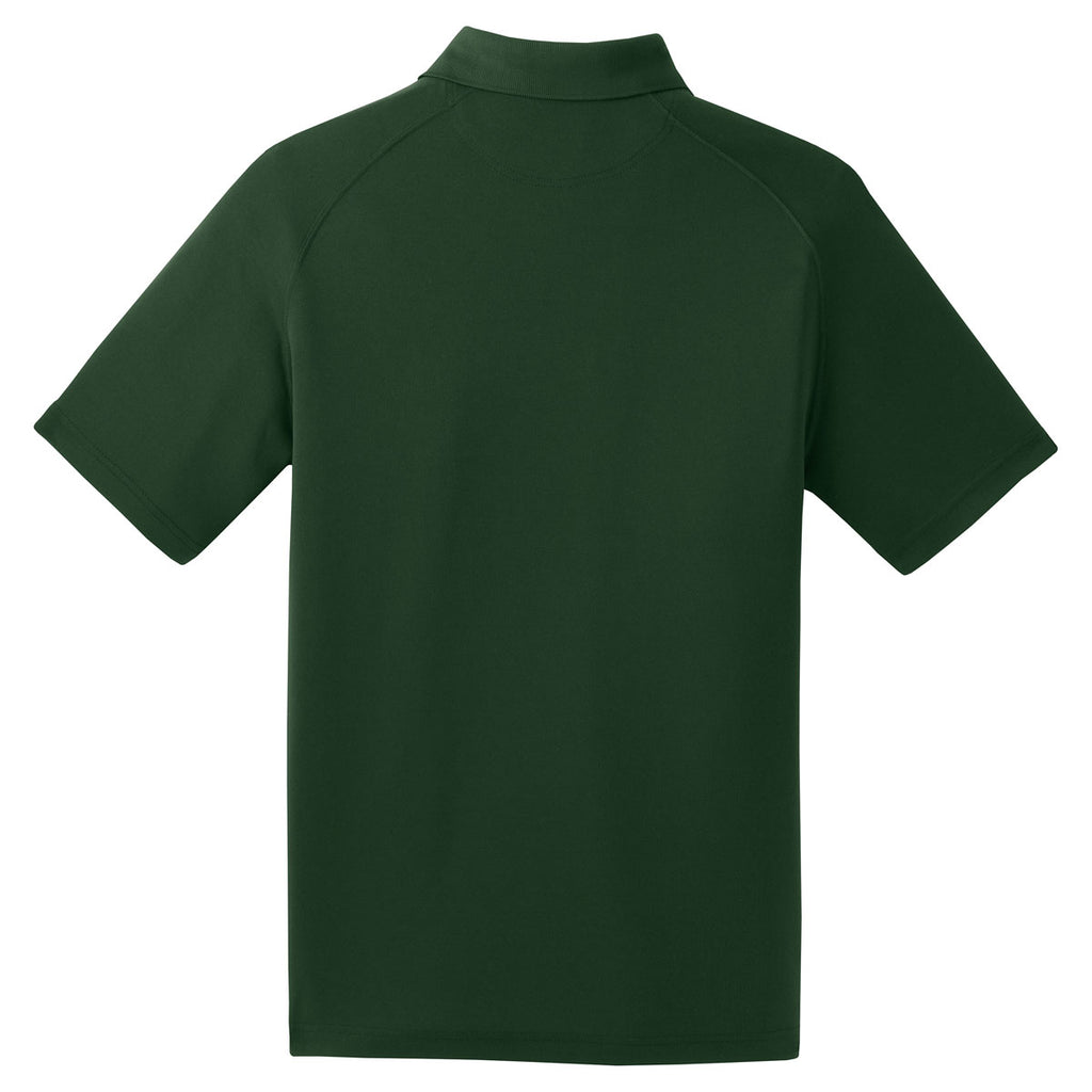 Sport-Tek Men's Forest Green Dry Zone Raglan Polo