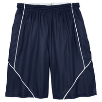Sport-Tek Men's True Navy PosiCharge Mesh Reversible Spliced Short