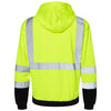 ML Kishigo Men's Lime Hi-Vis Hooded Sweatshirt