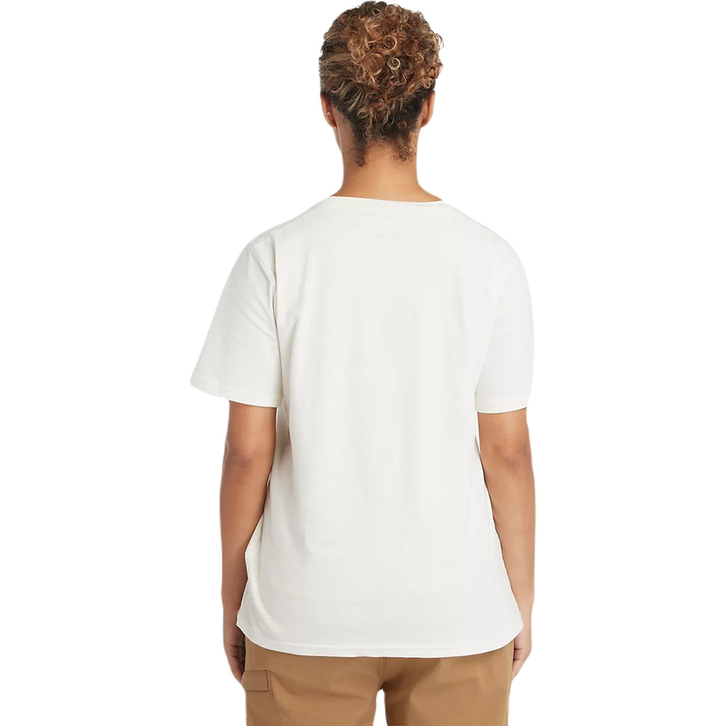 Timberland Women's Vintage White Cotton Core T-Shirt