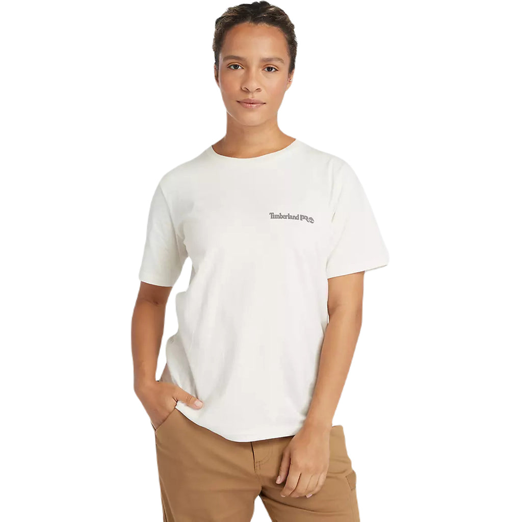 Timberland Women's Vintage White Cotton Core T-Shirt