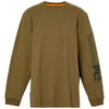 Timberland Men's Burnt Olive Core Logo Long-Sleeve T-Shirt