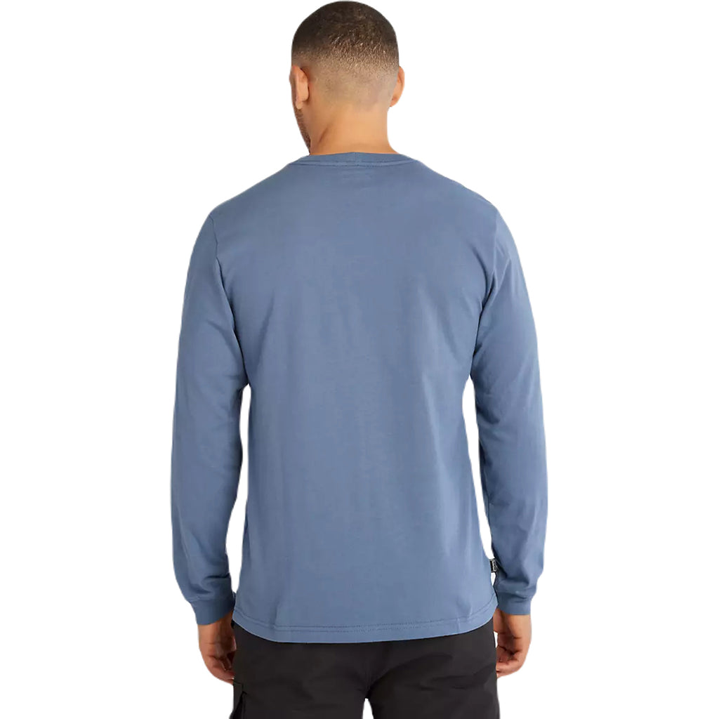 Timberland Men's Vintage Indigo Core Logo Long-Sleeve T-Shirt