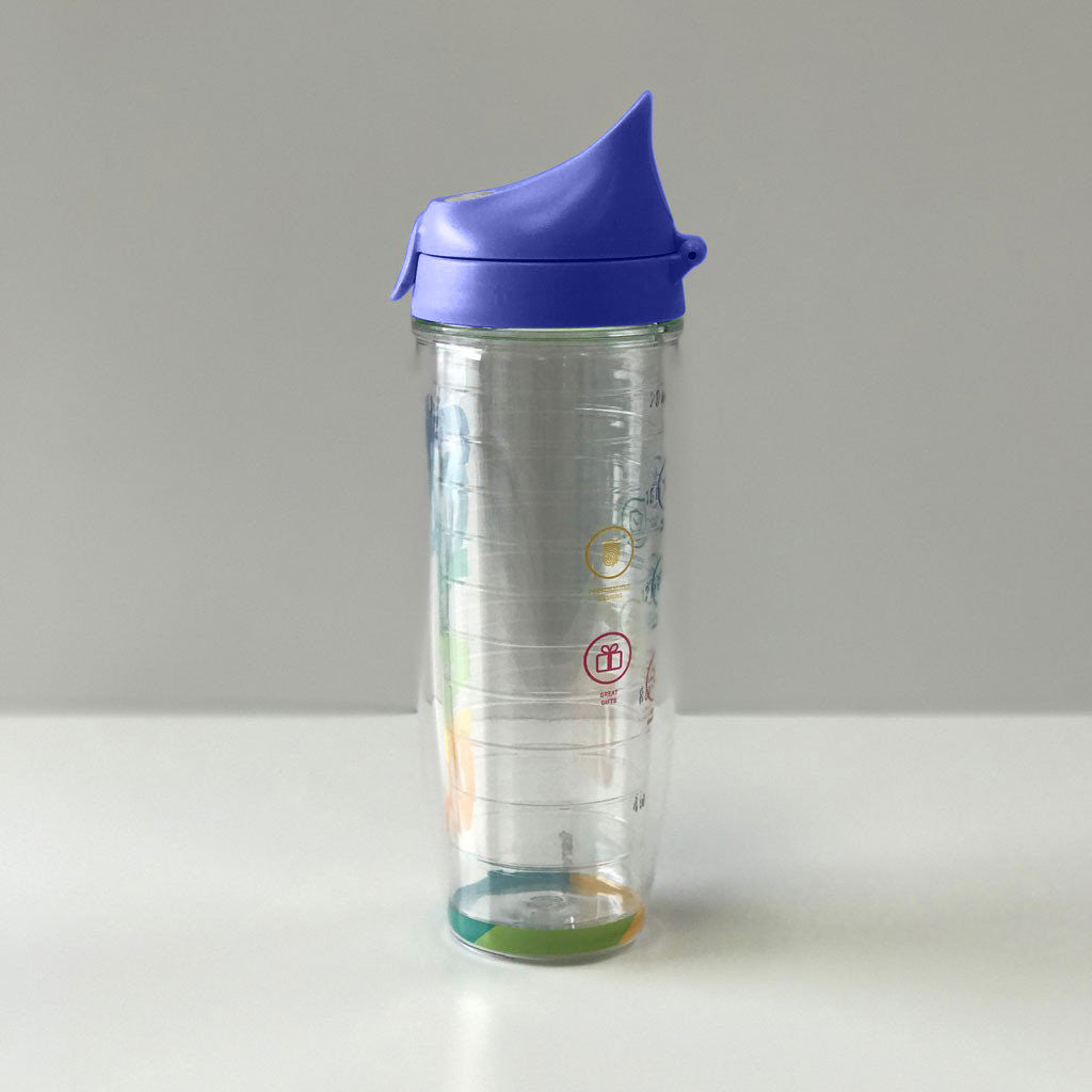 Tervis 24oz Water Bottle with Royal Blue Lid