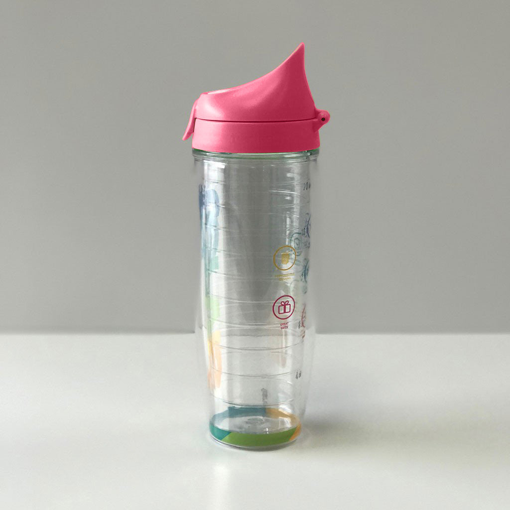 Tervis 24oz Water Bottle with Passion Pink Lid