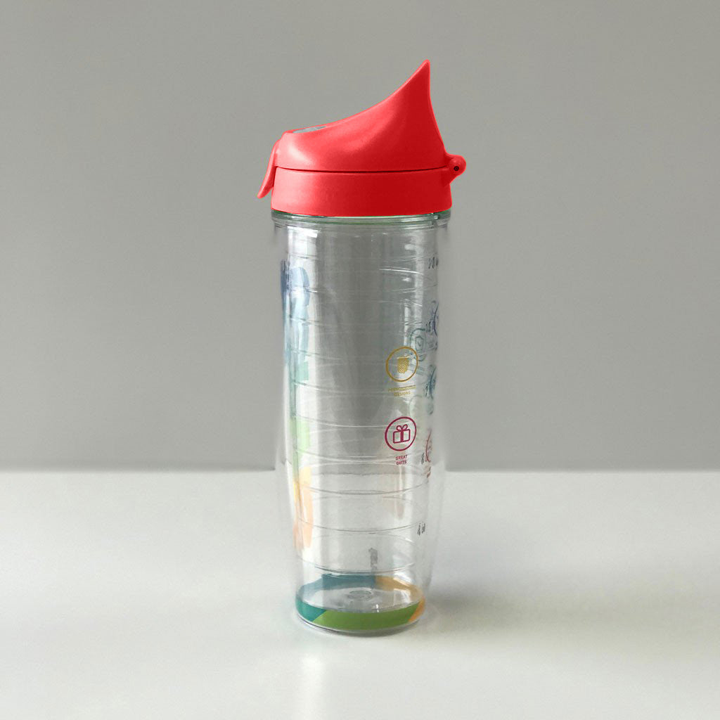 Tervis 24oz Water Bottle with Red Lid