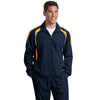 Sport-Tek Men's True Navy/ Gold Tall Colorblock Raglan Jacket