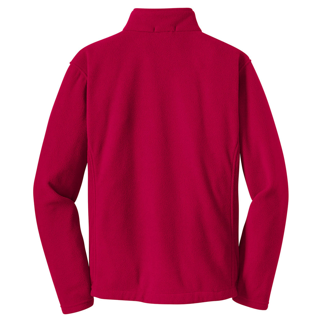 Port Authority Men's True Red Tall Value Fleece 1/4-Zip Pullover