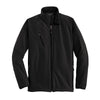 Port Authority Men's Black Tall Textured Soft Shell Jacket
