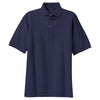 Port Authority Men's Navy Tall Pique Knit Polo