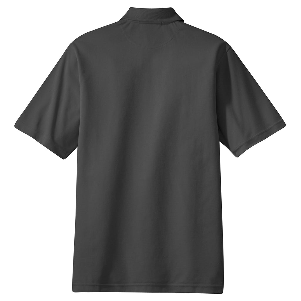 Port Authority Men's Charcoal Tall Rapid Dry Polo