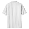 Port Authority Men's White Tall Silk Touch Polo with Pocket