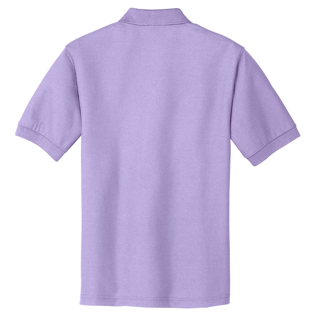 Port Authority Men's Bright Lavender Tall Silk Touch Polo