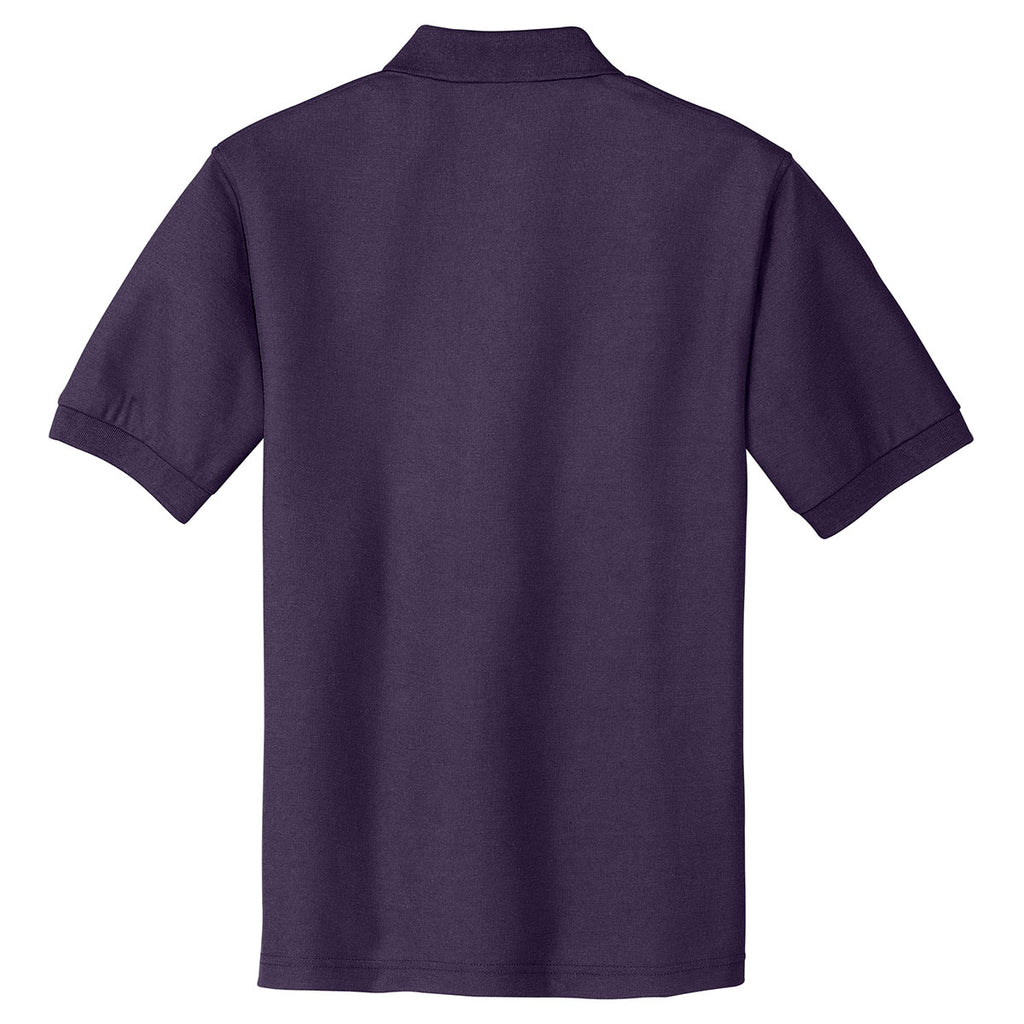 Port Authority Men's Eggplant Tall Silk Touch Polo