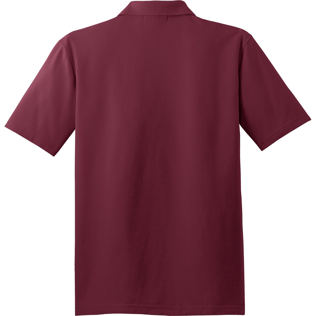 Port Authority Men's Burgundy Tall Stain-Resistant Polo