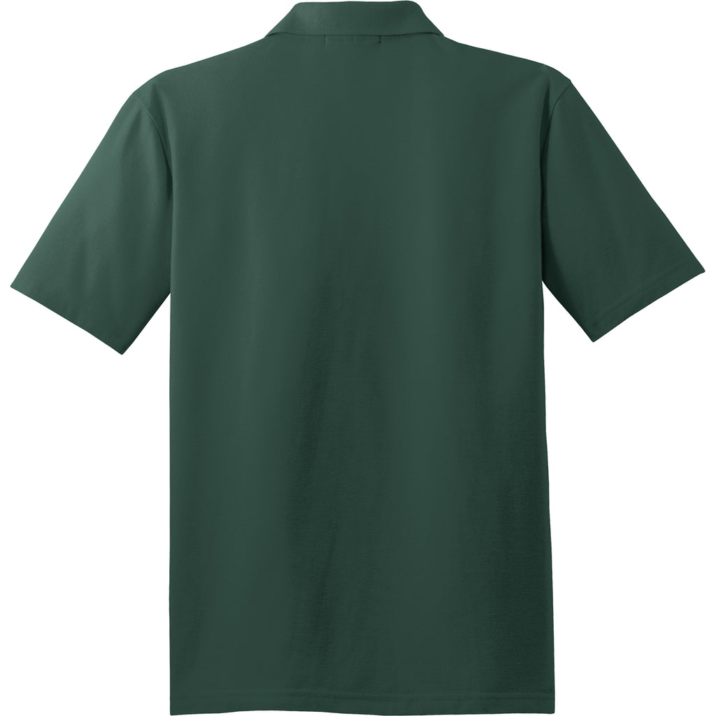 Port Authority Men's Dark Green Tall Stain-Resistant Polo