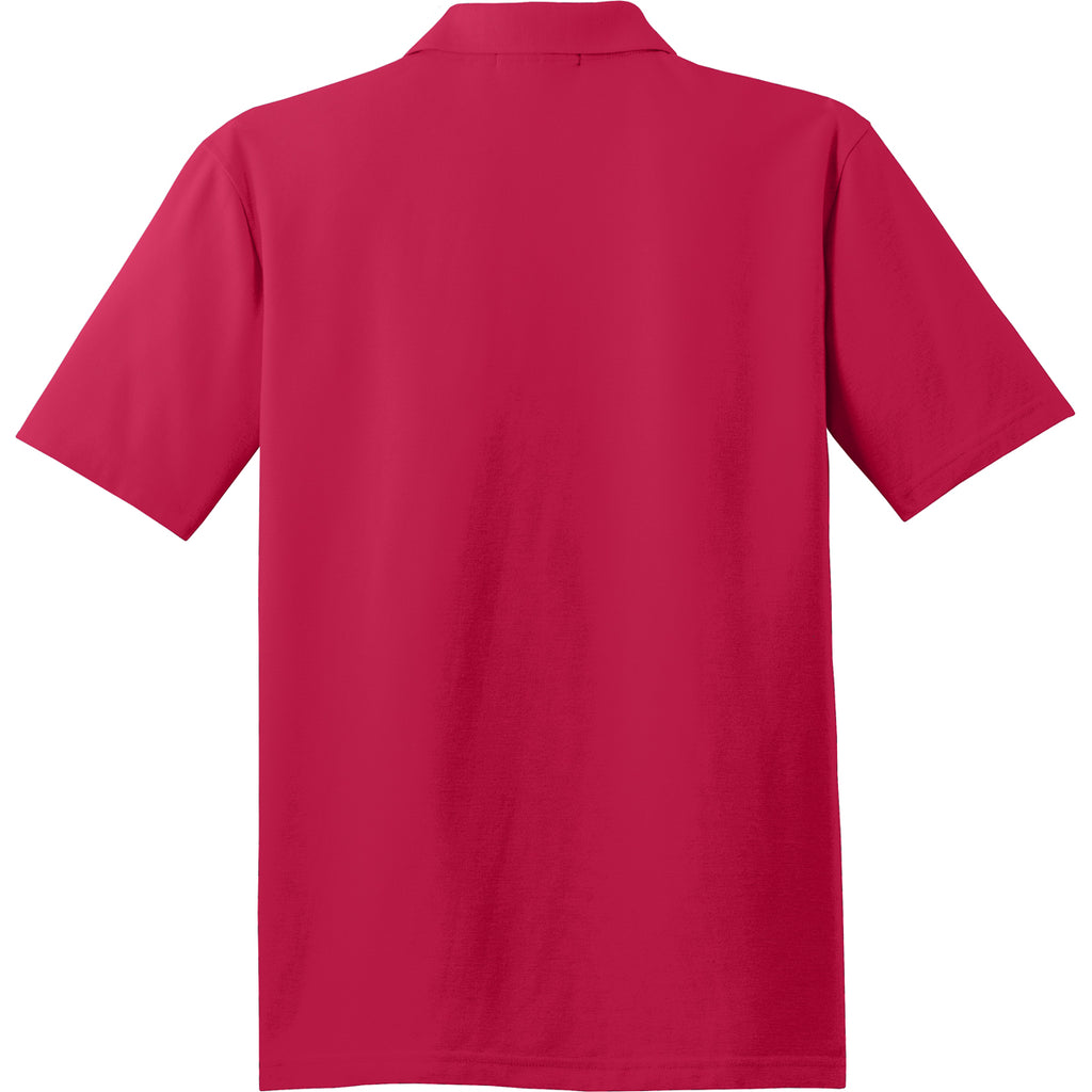 Port Authority Men's Red Tall Stain-Resistant Polo