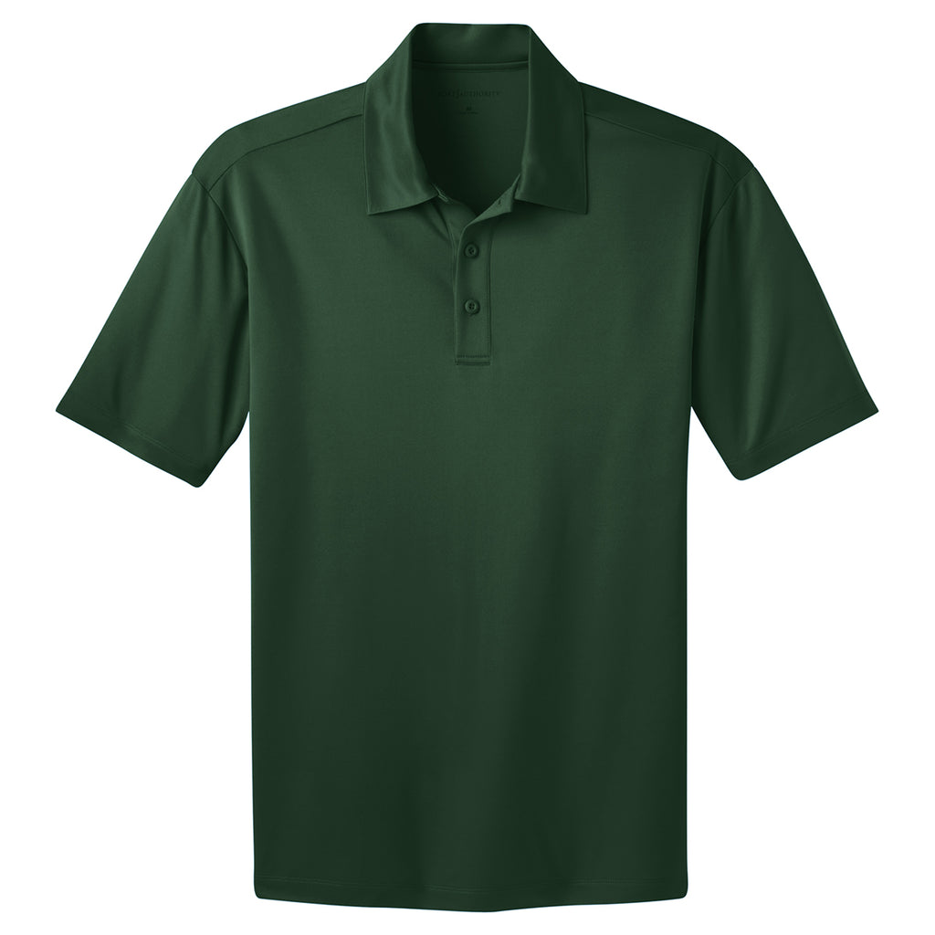 Port Authority Men's Dark Green Tall Silk Touch Performance Polo
