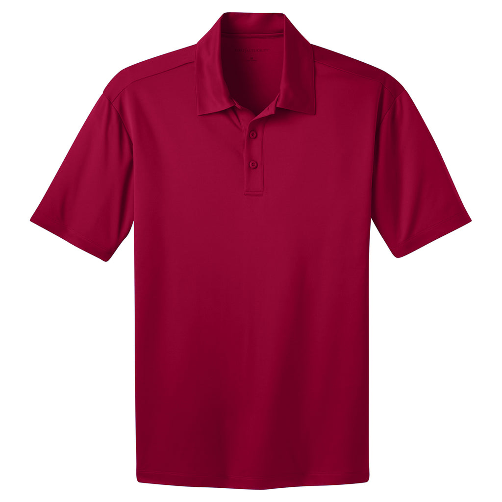 Port Authority Men's Red Tall Silk Touch Performance Polo