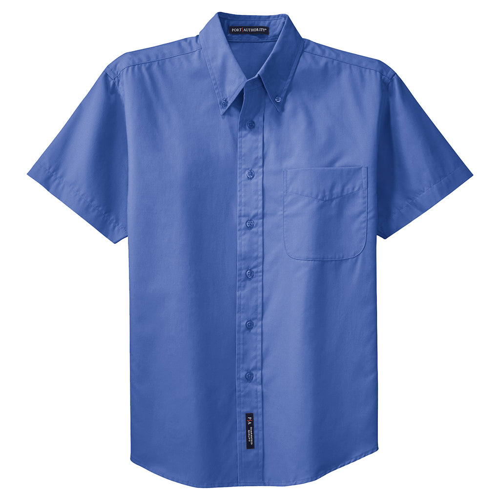 Port Authority Men's Ultramarine Blue Tall Short Sleeve Easy Care Shir