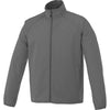 Elevate Men's Grey Storm Egmont Packable Jacket