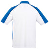 Elevate Men's White/Olympic Blue/Black Martis Short Sleeve Polo