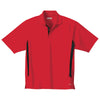 Elevate Men's Red/Black Mitica Short Sleeve Polo