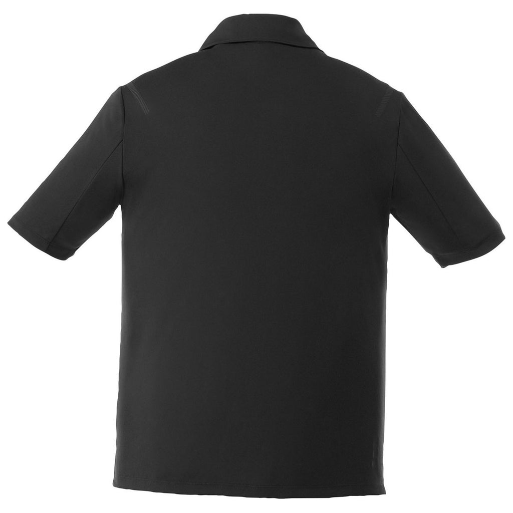 Elevate Men's Black Next Short Sleeve Polo