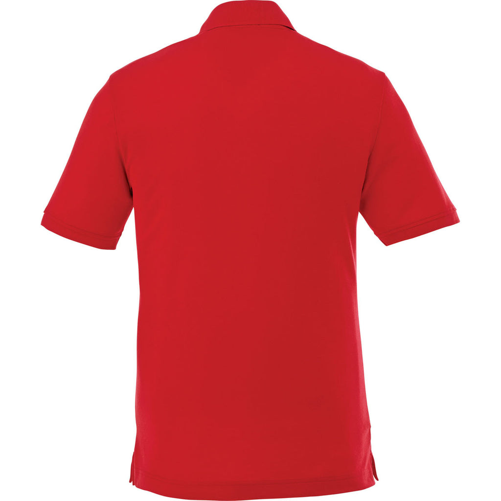 Elevate Men's Team Red Crandall Short Sleeve Polo