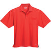 Elevate Men's Red Pico Short Sleeve Polo with Pocket