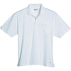 Elevate Men's White Pico Short Sleeve Polo with Pocket