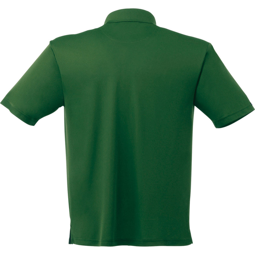 Elevate Men's Forest Green Moreno Short Sleeve Polo